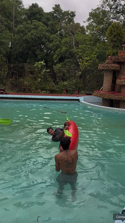 Pool roll practice