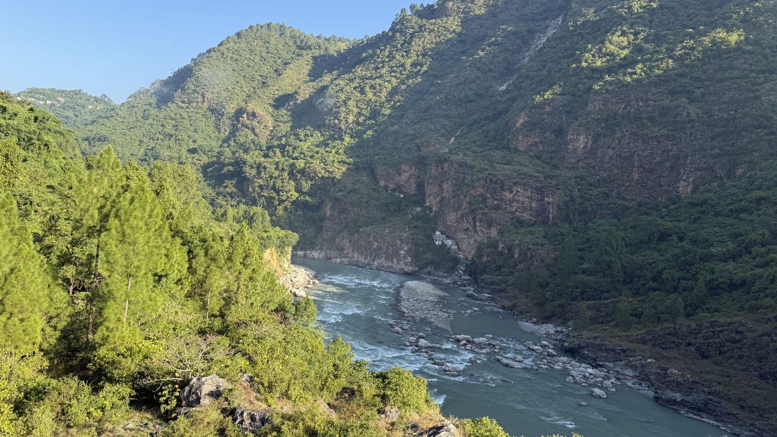 White water kayaking at Shivanandi River Lodge in Rudraprayag, Uttarakhand