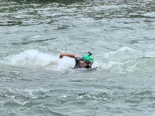 White water swimming