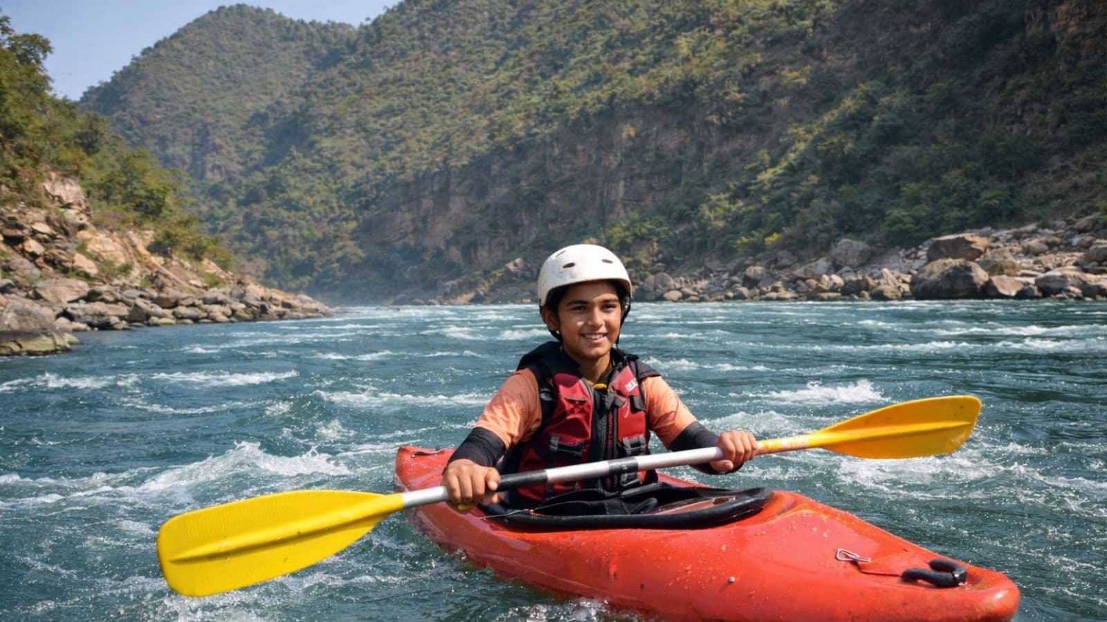 Himalayan White Water Kayaking Summer Program for Kids - by National Outdoor School