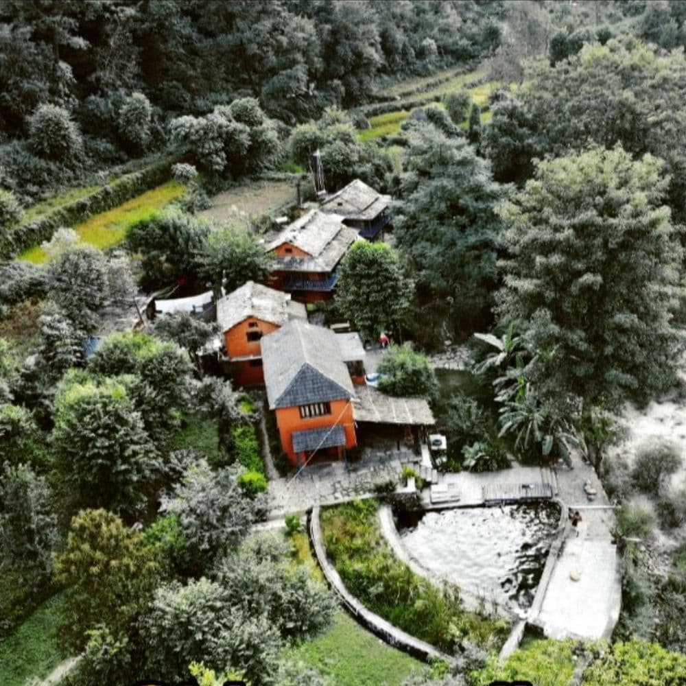 Shivanandi River Lodge Aerial View