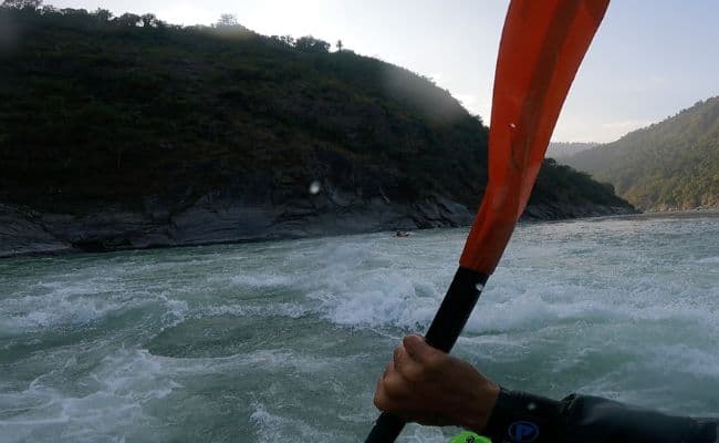 Kayaking POV in Alaknanda River